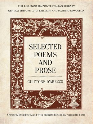 cover image of Selected Poems and Prose